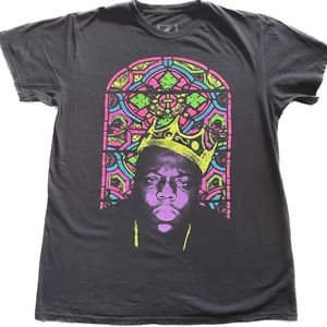BIGGIE! Biggie Smalls Cathedral Church Brightly printed T shirt. Flawless.
